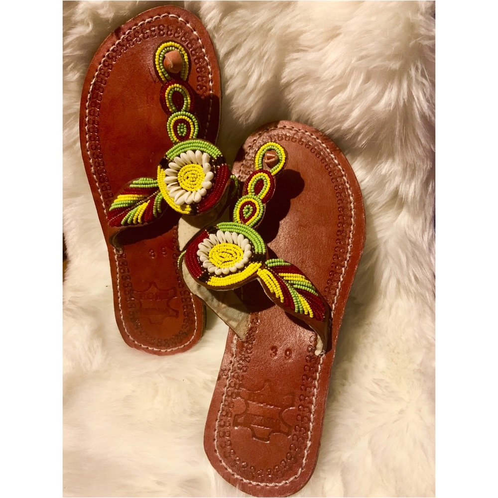 Exquisite Beaded Sandals